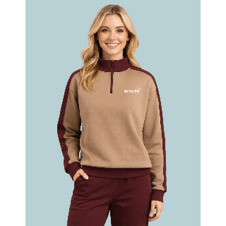 ANOUK ZIP SWEATSHIRT